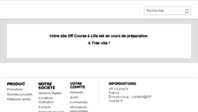 What Off-course.fr website looked like in 2018 (5 years ago)