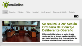 What Oberaonline.com.ar website looked like in 2018 (5 years ago)