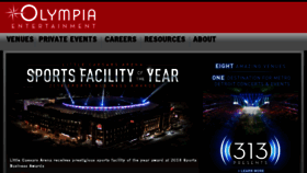 What Olympiaentertainment.com website looked like in 2018 (5 years ago)