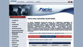 What Oktav.hu website looked like in 2018 (5 years ago)