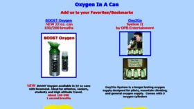 What Oxygeninacan.com website looked like in 2018 (5 years ago)