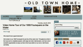 What Oldtownhome.com website looked like in 2018 (5 years ago)
