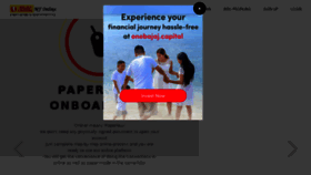 What Onlinemf.bajajcapital.com website looked like in 2018 (5 years ago)
