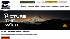 What Oregonwild.org website looked like in 2018 (5 years ago)