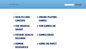 What Osfhealth.org website looked like in 2018 (5 years ago)