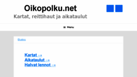 What Oikopolku.net website looked like in 2018 (5 years ago)