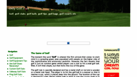 What Only-golf.com website looked like in 2018 (5 years ago)