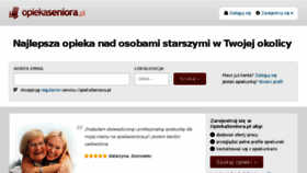 What Opiekaseniora.pl website looked like in 2018 (5 years ago)