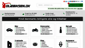 What Oliebiksen.dk website looked like in 2018 (5 years ago)