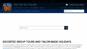 What Onthegotours.com.au website looked like in 2018 (5 years ago)