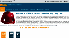 What Onlinevisavietnam.org website looked like in 2018 (5 years ago)