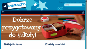 What Oznaczone.pl website looked like in 2018 (5 years ago)