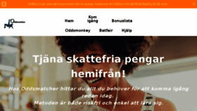 What Oddsmatcher.se website looked like in 2018 (5 years ago)