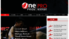 What Onepride.net website looked like in 2018 (5 years ago)