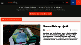 What Over-blog.ch website looked like in 2018 (5 years ago)