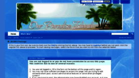 What Ourparadiseisland.com website looked like in 2018 (5 years ago)