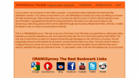What Orangeproxy.net website looked like in 2018 (5 years ago)