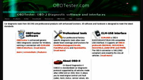 What Obdtester.com website looked like in 2018 (5 years ago)