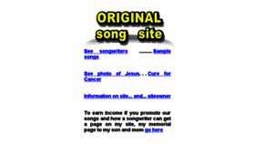 What Originalsongsite.com website looked like in 2018 (6 years ago)