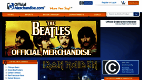 What Officialmerchandise.com website looked like in 2018 (5 years ago)