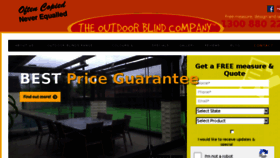 What Outdoorblinds.com.au website looked like in 2018 (5 years ago)