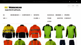 What Ozworkwear.com.au website looked like in 2018 (5 years ago)