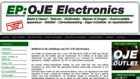 What Oje.nl website looked like in 2018 (5 years ago)