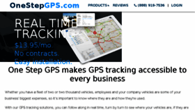 What Onestepgps.com website looked like in 2018 (7 years ago)