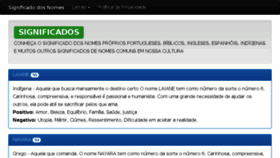 What Osignificadodosnomes.com.br website looked like in 2018 (5 years ago)