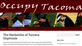 What Occupytacoma.org website looked like in 2018 (5 years ago)