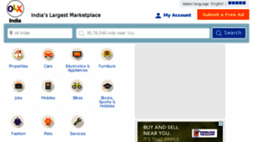 What Olx.in website looked like in 2018 (7 years ago)