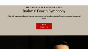 What Orsymphony.org website looked like in 2018 (5 years ago)