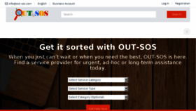 What Out-sos.com website looked like in 2018 (5 years ago)