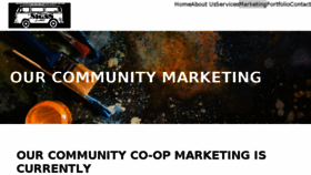 What Ourcommunitymarketing.com website looked like in 2018 (5 years ago)