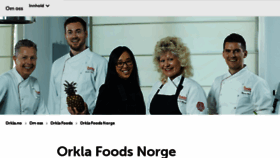 What Orklafoods.no website looked like in 2018 (5 years ago)