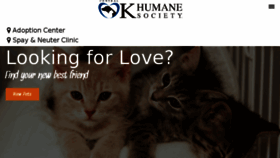 What Okhumane.org website looked like in 2018 (5 years ago)