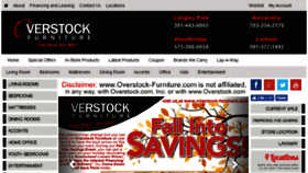 What Overstock-furniture.com website looked like in 2018 (5 years ago)