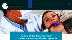 What Odontologiazanetti.com.br website looked like in 2018 (5 years ago)