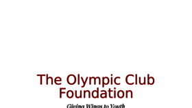 What Olympicclubfoundation.org website looked like in 2018 (5 years ago)