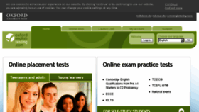 What Oxfordenglishtesting.com website looked like in 2018 (5 years ago)