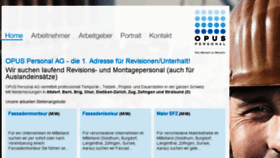 What Opus-personal.ch website looked like in 2018 (5 years ago)