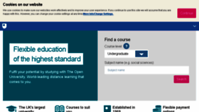 What Openuniversity.co.uk website looked like in 2018 (7 years ago)