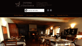 What Osteriaocagiulivaweb.com website looked like in 2018 (5 years ago)
