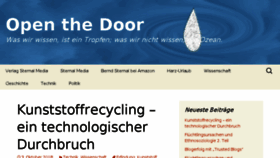 What Open-the-door.com website looked like in 2018 (5 years ago)