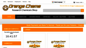 What Orangechems.com website looked like in 2018 (5 years ago)