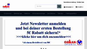 What Orkansports.de website looked like in 2018 (5 years ago)