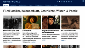 What Oppisworld.de website looked like in 2018 (5 years ago)
