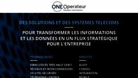 What Oneoperateur.fr website looked like in 2018 (5 years ago)