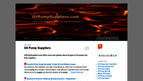 What Oilpumpsuppliers.com website looked like in 2018 (5 years ago)