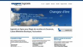 What Oxygeno.fr website looked like in 2018 (5 years ago)